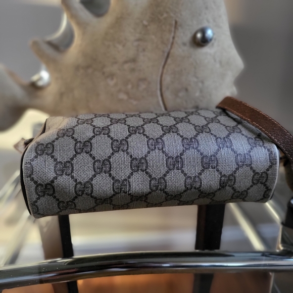 GUCCI GG Canvas Web Sherry Line Shoulder Bag - Picture 6 of 11